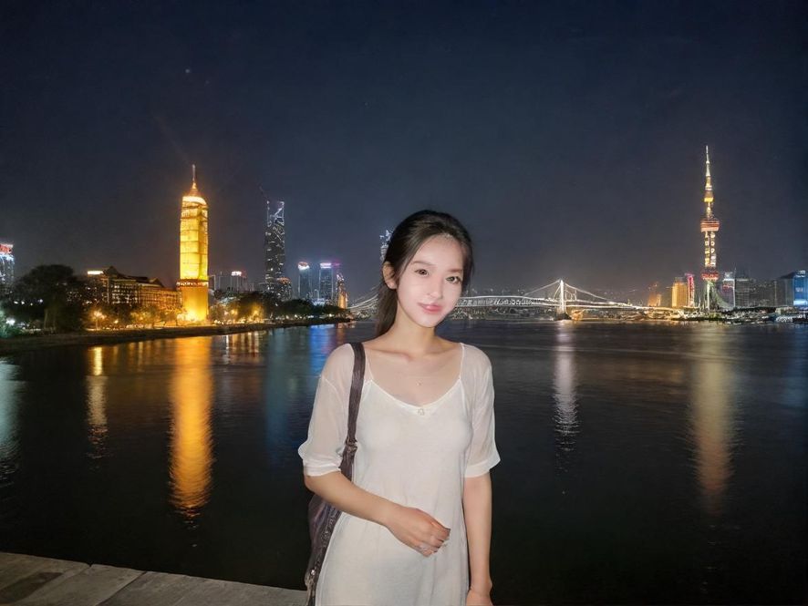 夜色下的城市娱乐场所群