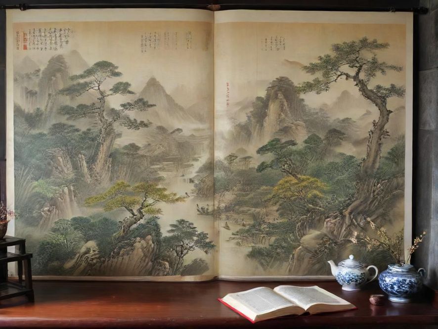 一位茶艺师正在聚精会神地进行茶道表演,特写镜头聚焦于她手中的茶具和流畅的泡茶动作,背景是简约而富有禅意的茶室一角。