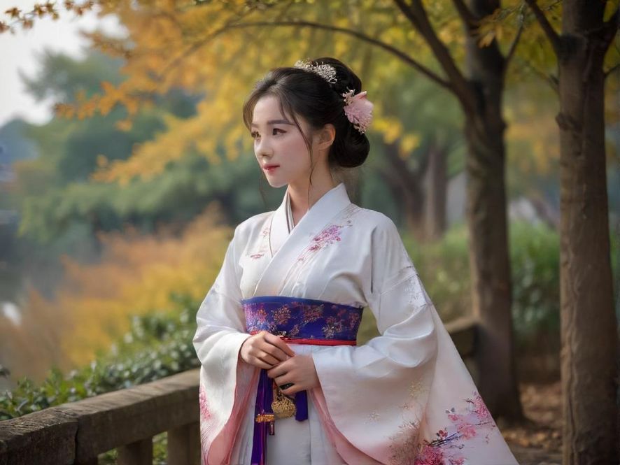 梦媛馆内温柔的女性服务人员特写,在柔和光线和东方雅致背景下展现专业与细致