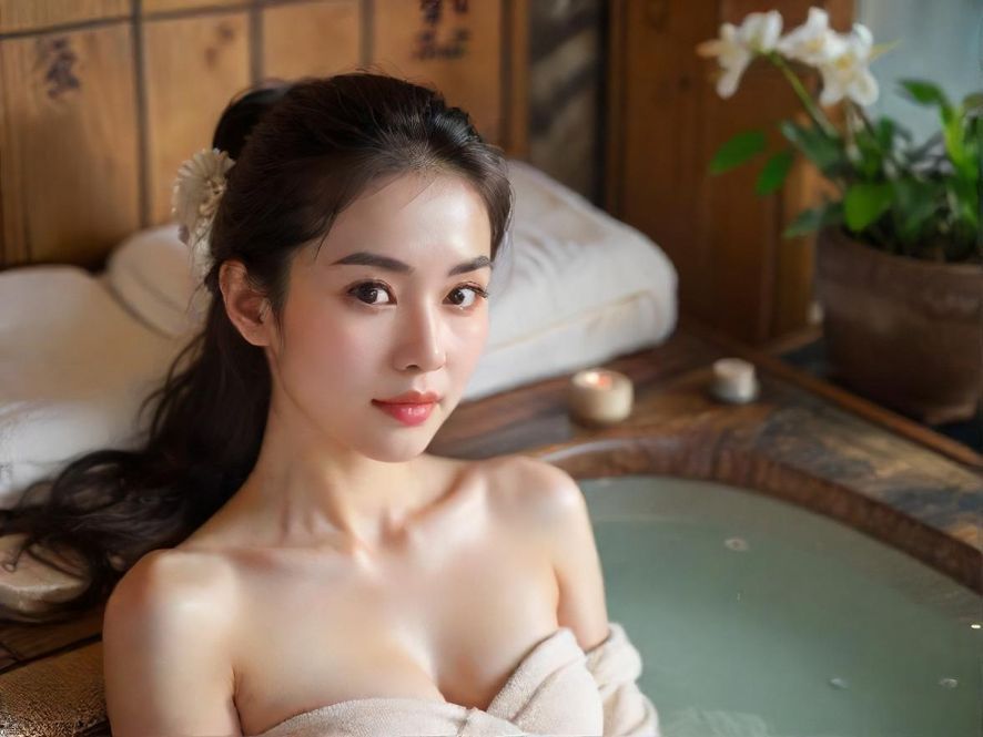 沉浸式香薰按摩体验，女士在舒适疗愈空间中放松身心